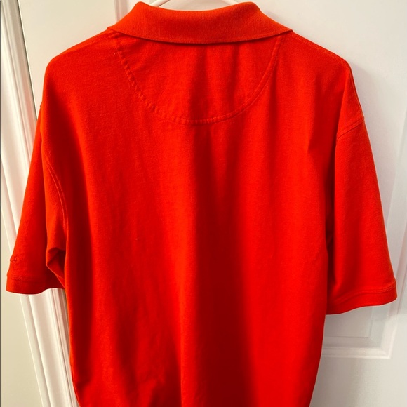 Cabelas Mens Orange/Red Polo Shirt - Size L (Like New) - Picture 5 of 7